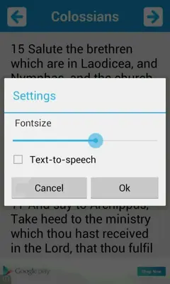 Holy Bible New Testament android App screenshot 4